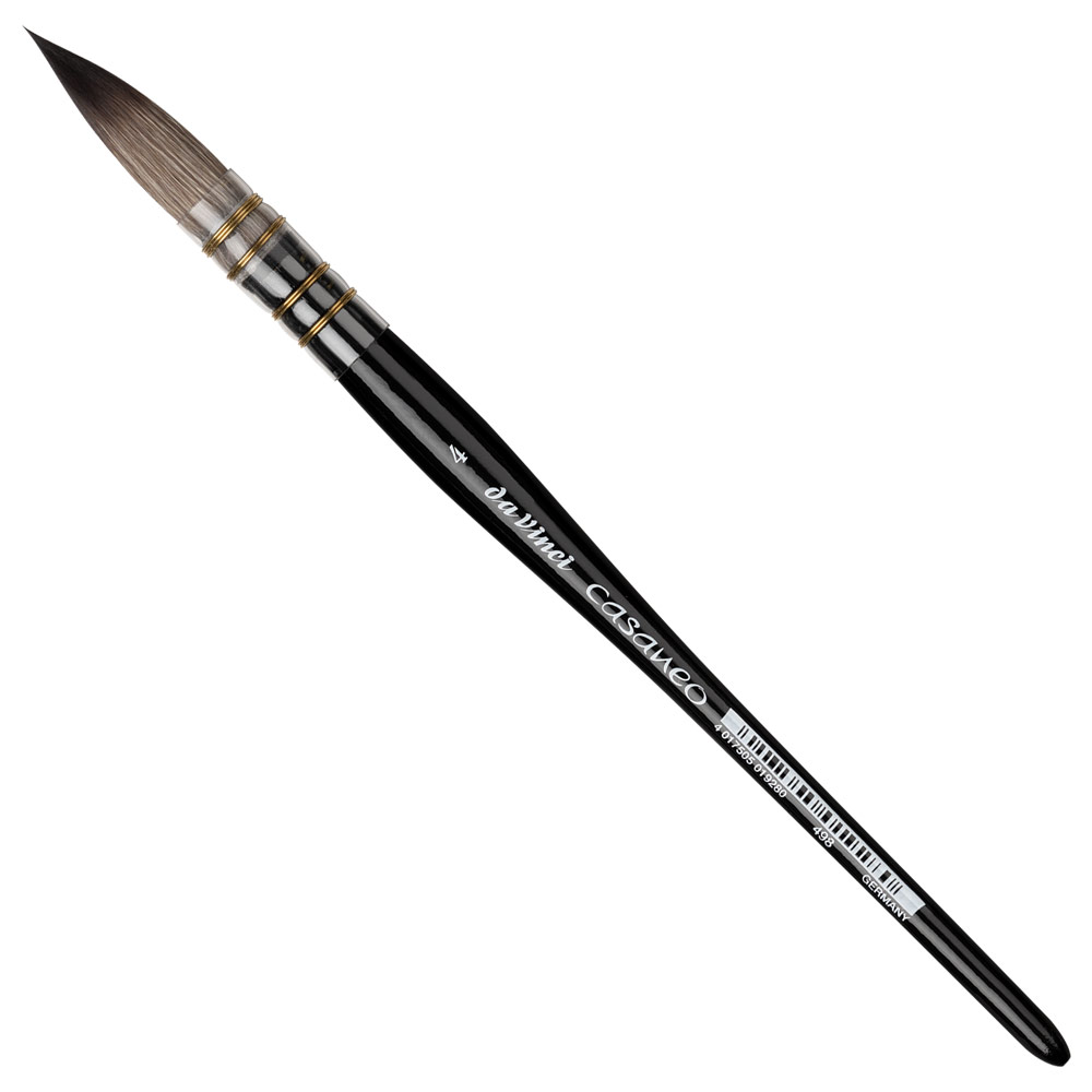 Da Vinci CASANEO Soft Synthetic Watercolor Brush Series 498 Quill 4