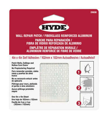 4"x4" Adhes Alum Drywall Patch