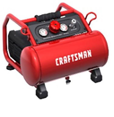Craftsman 3 gal Horizontal Portable Air Compressor 155 psi 1.5 HP