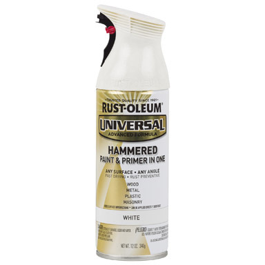 Rust-Oleum Universal Hammered White Paint + Primer Spray Paint 12 oz