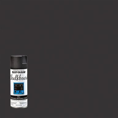 Rust-Oleum Flat Black Chalkboard Paint, 11 oz. Spray Can - Rockler