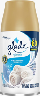 Glade Clean Linen Scent Air Freshener Refill 6.2 oz Aerosol