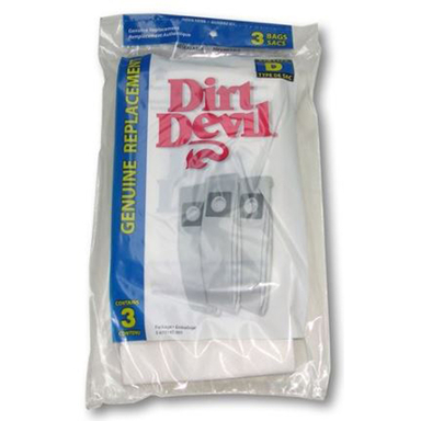 Dirt Devil Vacuum Bag For Featherlite, Lite, Lite Plus and Sensation 3 pk