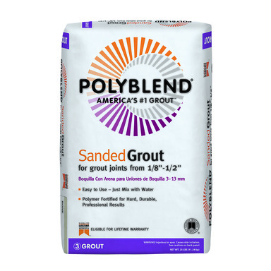 POLYBLEND SNDGRT WHITE 25LB