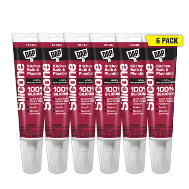 DAP K&B CLR 2.8OZ 6PK