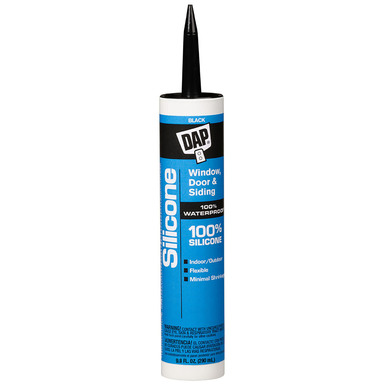 9.8OZ Black Silicone Sealant
