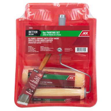 PAINT TRAY SET ACE RED 6PK