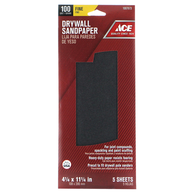 5PK ACE Fine Drywall Sandpaper