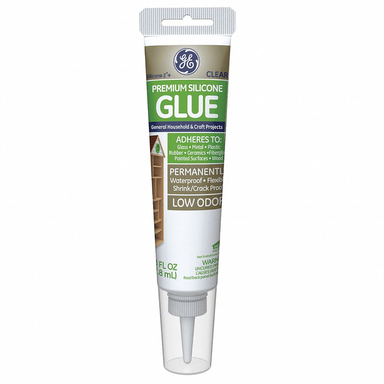 CAULK SILICONE CLR GE 2.8OZ