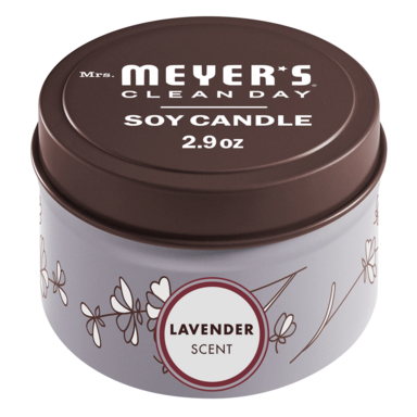 MMCD TIN CANDLE WHT LAV