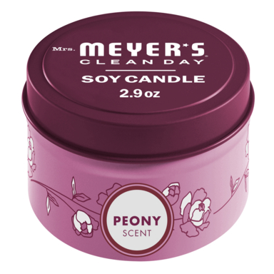 (D) MMCD TIN CANDL WHT PEONY