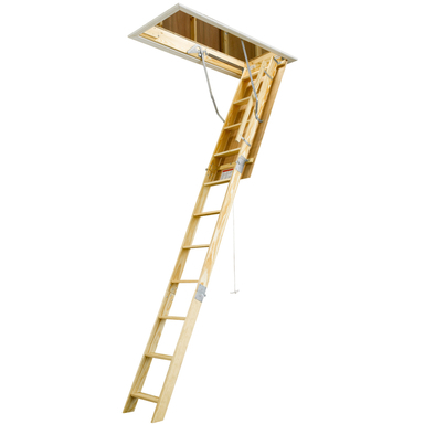 WOOD ATTIC LADDER 10' H