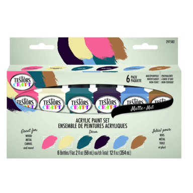 6PK 2OZ Matte Acrylic Paint Set