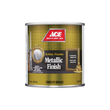 ACE 8OZ METALLIC BRASS PLATE