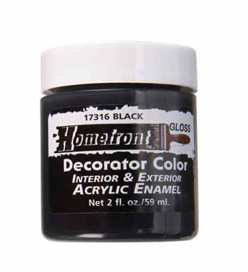 PAINT 2OZ JAR GLS BLACK