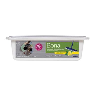 12PK Bona 5x17 Cleaning Wipes