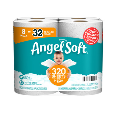 ANGL SFT TOILET PAPER 8R