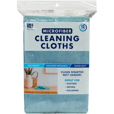 12PK Microfiber Cleaning Cloth