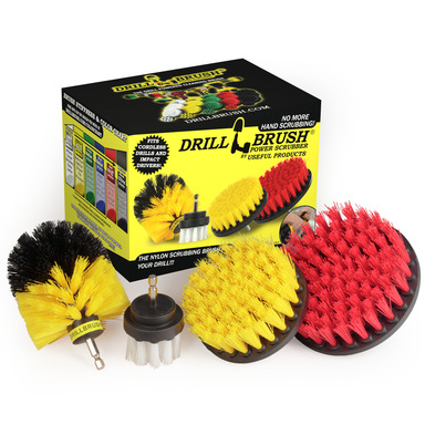 DRILL BRUSH SET MULT 4PC