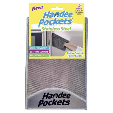 Cloth Stinls Stl Gry 2pk