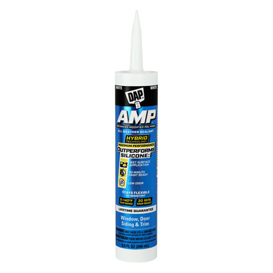 CAULK POLYMR WDS WHT 9OZ