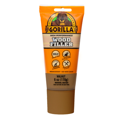 Gorilla Wood Filler 6oz Walnut