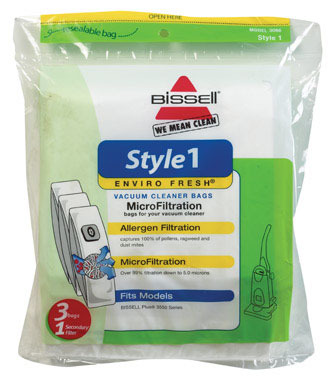 BISSEL STYL1 VAC BAG PK3