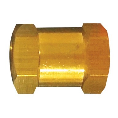 Tru-Flate Brass/Steel Hex Coupling 1/4 in. Female  1 1 pc