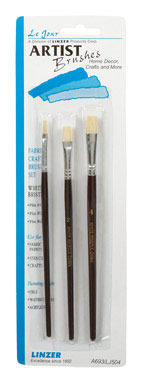 Linzer No. 0/2/4  Flat Artist Paint Brush Set