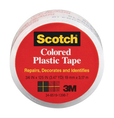 TAPE PLAST3/4"X125'CLR3M