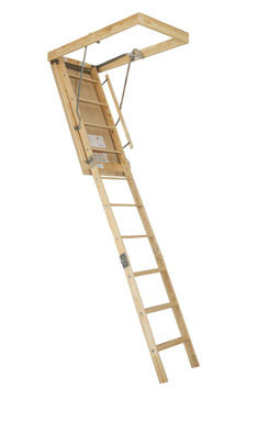 ATTIC LADDER WOOD 8'