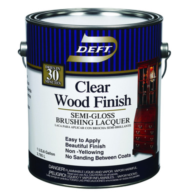 Deft Semi-Gloss Clear Oil-Based Brushing Lacquer 1 gal