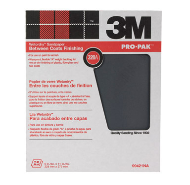 SANDPAPER 9X11WETDRY320A