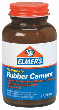 GLUE RUBR CEMENT4OZ ELMR