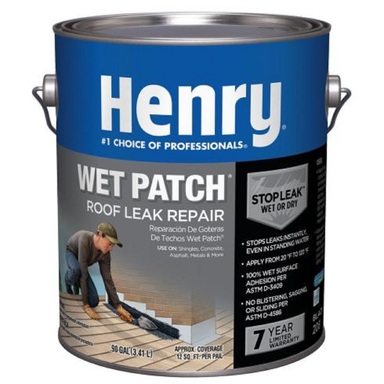 Henry Smooth Black Wet patch Plastic Roof Cement 0.9 gal