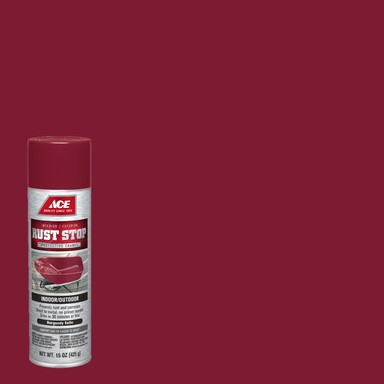 Ace Rust Stop Satin Burgundy Spray Paint 15 oz