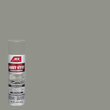 Ace Rust Stop Satin Stone Gray Spray Paint 15 oz