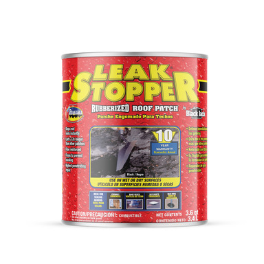 Leak Stopper Gloss Black Rubber Roof Patch 1 gal