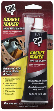 CAULK GASKET SILICONE 3OZ BLACK