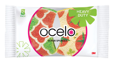 Sponge Hvy Dty Ocelo 2pk