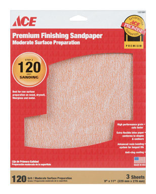 SANDPAPER9X11 FINE120G3P