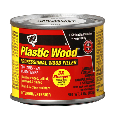 4 Oz White Plastic Wood
