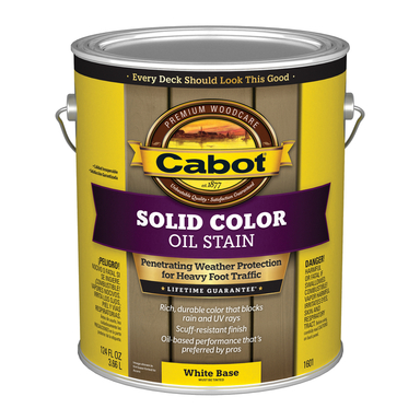 CABOT STAIN SLD DECK WHT BSE G