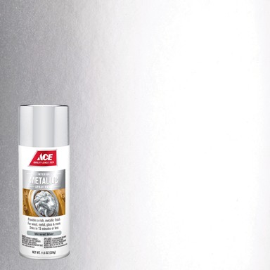 Ace Brilliant Mirrored Silver Metallic Spray Paint 11.5 oz