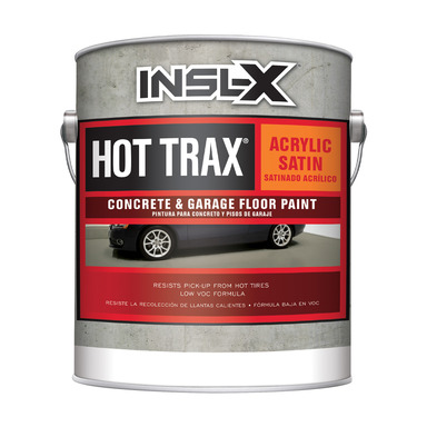 Insl-X Hot Trax White Water-Based Acrylic Concrete & Garage Floor Paint 1 gal