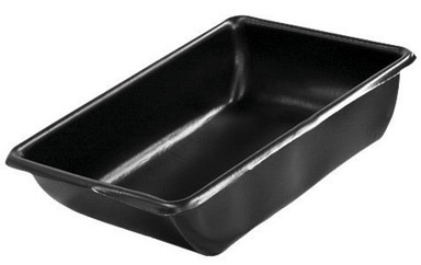 BLACK PLASTIC UTILITY TUB