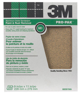 SANDPAPER AO 60G 25PK