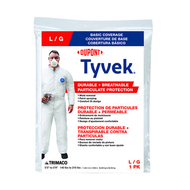 Coverall Tyvek Lg