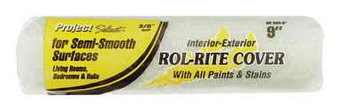 Project Select Rol-Rite Polyester 9 in. W X 3/8 in. S Regular Paint Roller Cover 1 pk