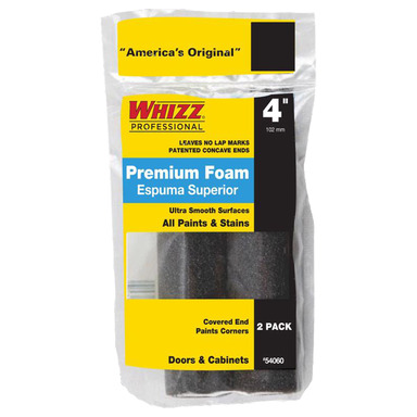 PNT ROLLR CVR BLK 4" 2PK
